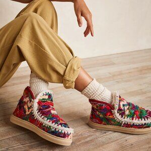 Mou Confetti Cozy Multicolor Eskimo Wool Boots